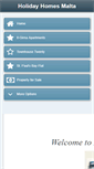 Mobile Screenshot of holidayhomesmalta.com