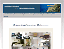 Tablet Screenshot of holidayhomesmalta.com